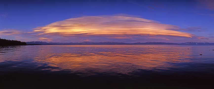 Mid Winter Sunset, Sunnyside Pier, Lake Tahoe.