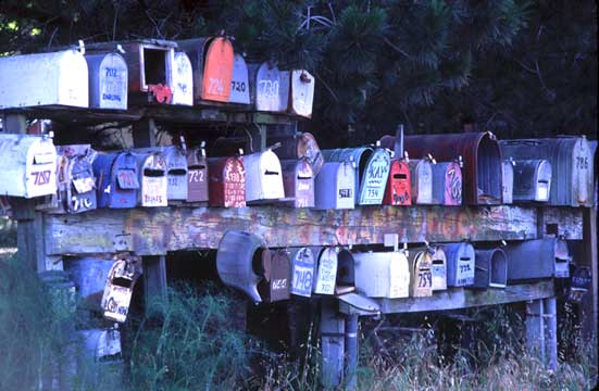 Houseboat Mailboxes, Sausalito.