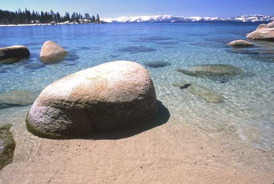 Granite Boulders, East sShore, Lake Tahoe.