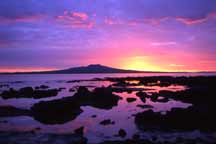 Sunrise over Rangitoto Island, Auckland NZ